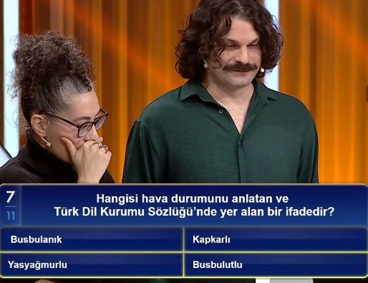 Hangisi hava durumunu anlatan ve Türk Dil Kurumu Sözlüğü'nde yer alan bir ifadedir?