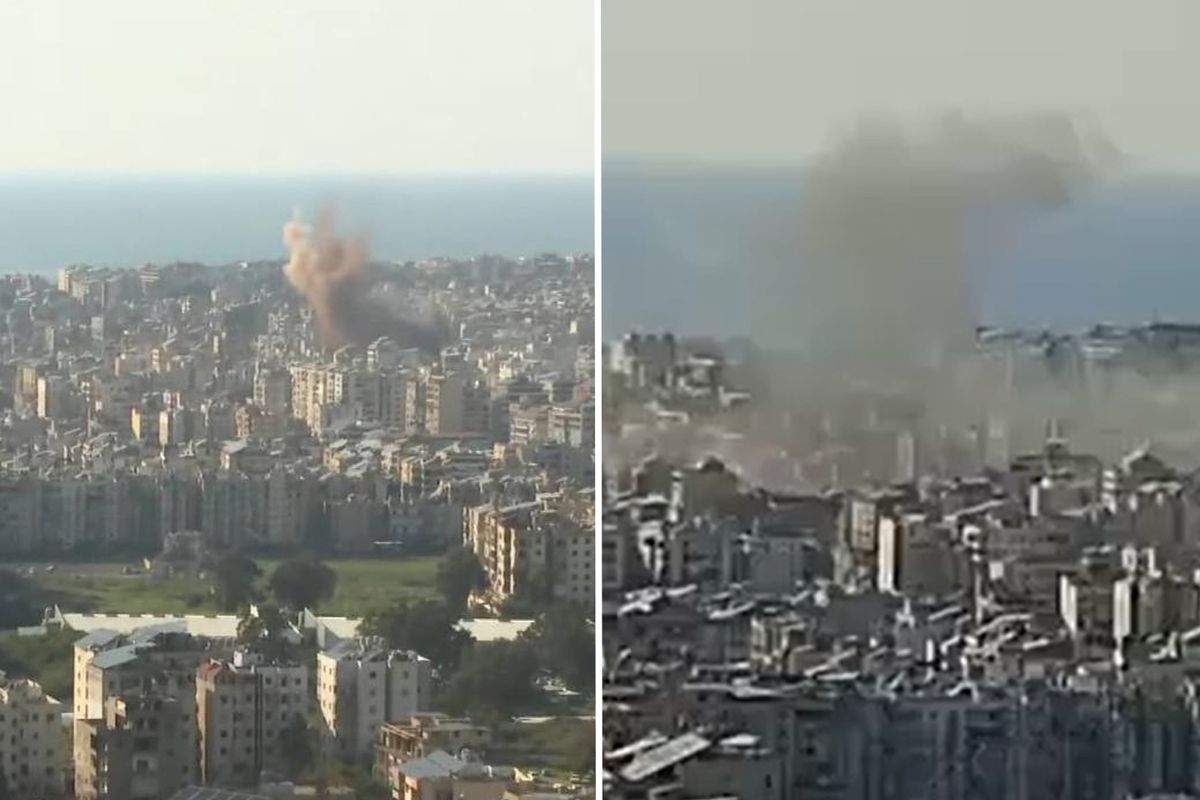 İsrail Beyrut'u yine vurdu, şehirden dumanlar yükseliyor