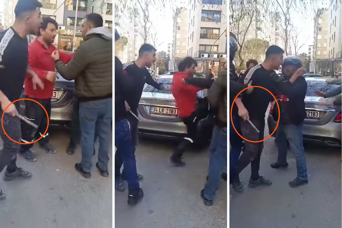 Kadıköy'de trafikte dehşet, kamyonet şoförüne demir çubukla saldırdılar
