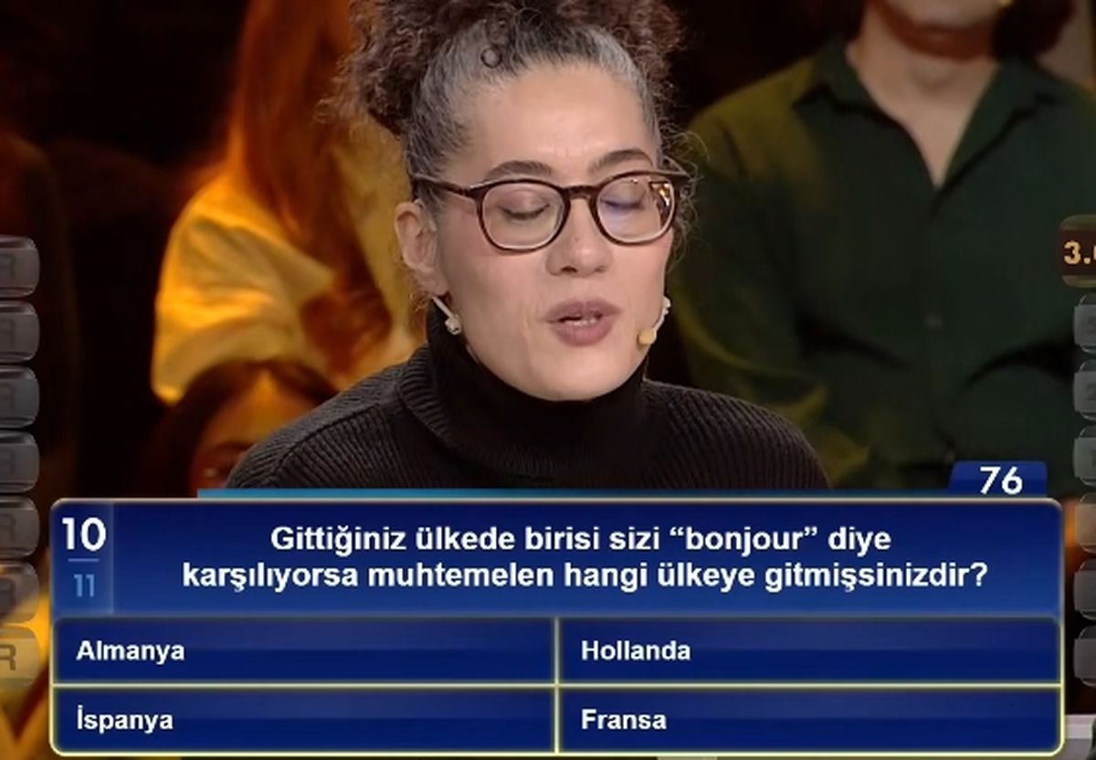 Gittiğiniz ülkede birisi sizi "bonjour" diye karşılıyorsa muhtemelen hangi ülkeye gitmişsinizdir?