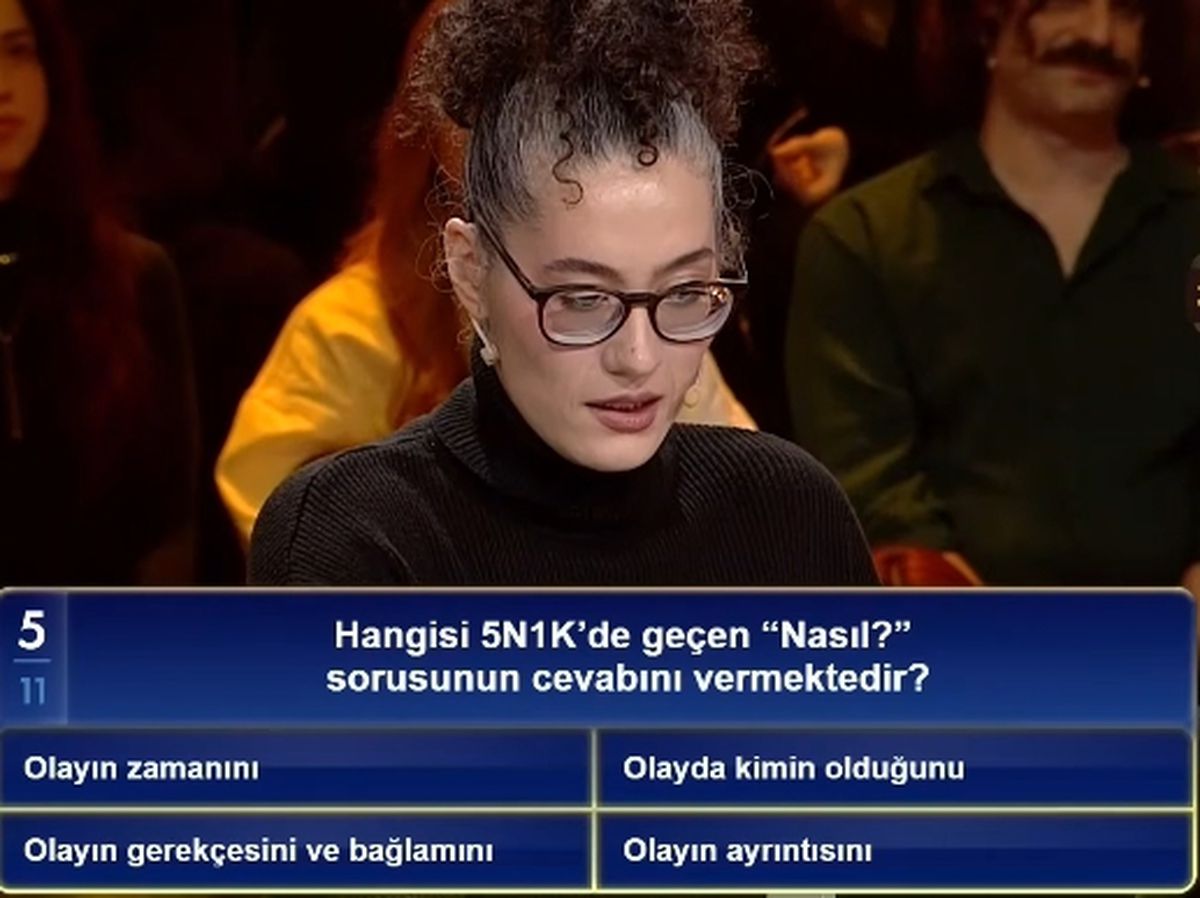 Hangisi 5N1K'de geçen "Nasıl?" sorusunun cevabını vermektedir?