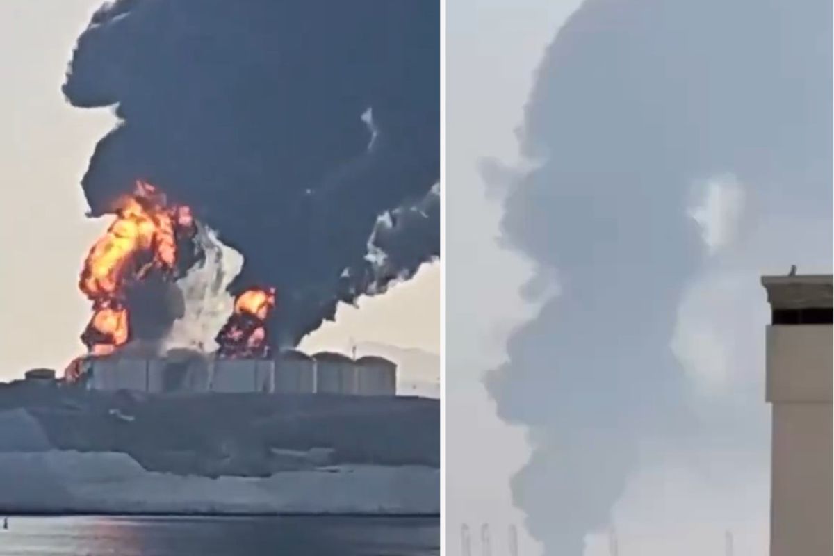 Umman'da petrol merkezindeki limana İHA saldırısı