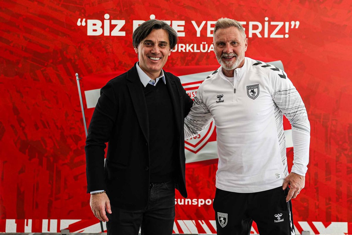 A Milli Takım Teknik Direktörü Montella, Samsunspor'u ziyaret etti