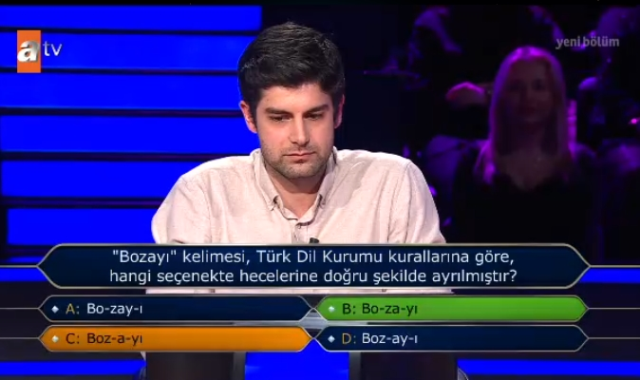 'Bozayı' kelimesi, Türk Dil Kurumu kurallarına göre, hangi seçenekte hecelerine doğru şekilde ayrılmıştır?