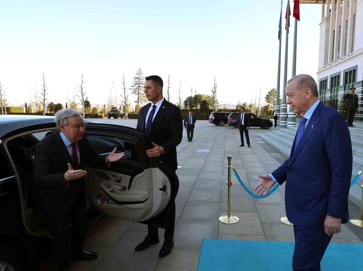 Cumhurbaşkanı Erdoğan, BM Genel Sekreteri Guterres'i kabul etti