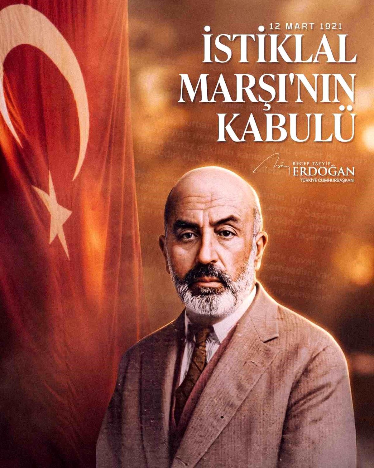Cumhurbaşkanı Erdoğan'dan 'İstiklal Marşı' mesajı