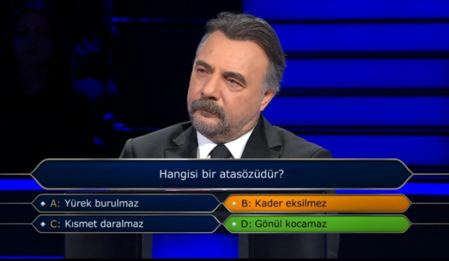 Hangisi bir atasözüdür (Kim Milyoner Olmak İster)?