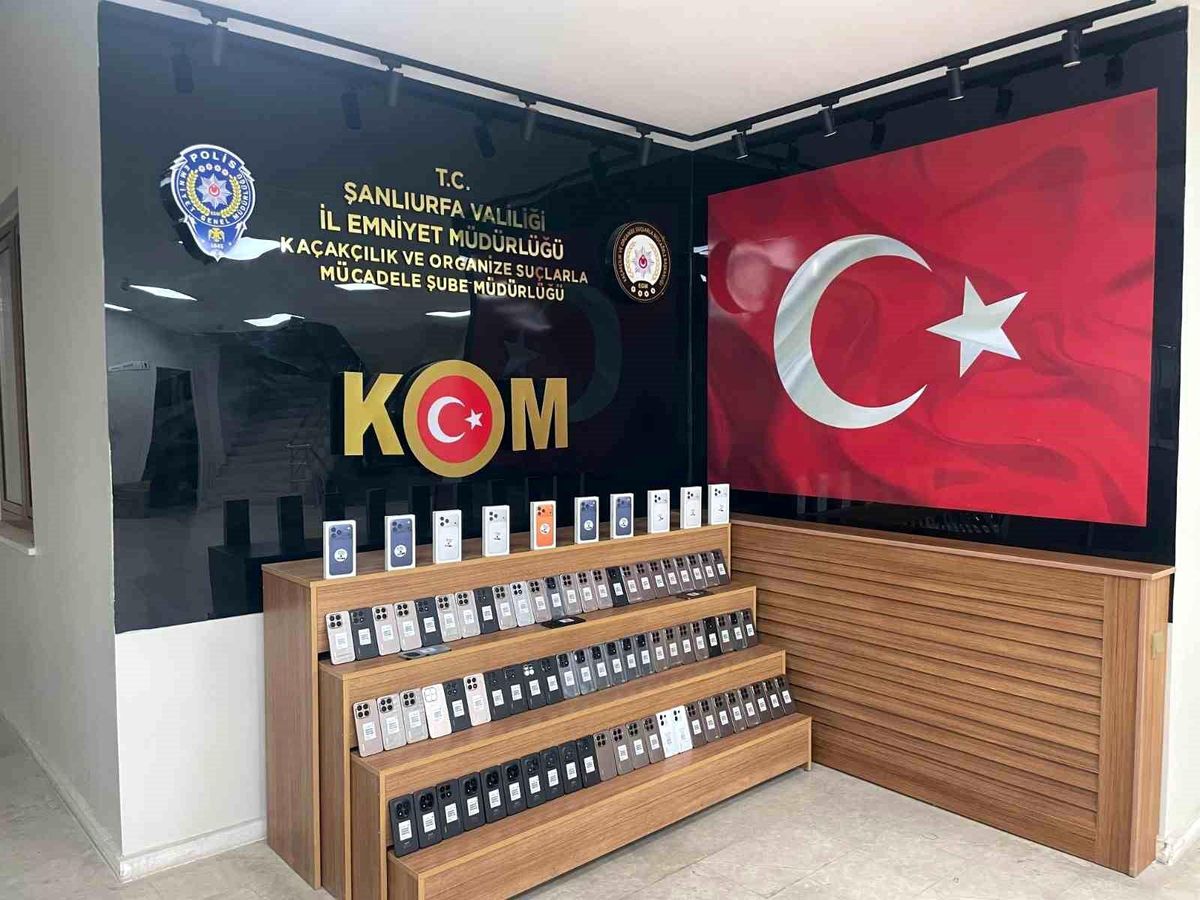 Şanlıurfa'da 85 adet kaçak telefon ele geçirildi