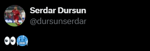 Comment that made an impact on the Champions League match from Serdar Dursun