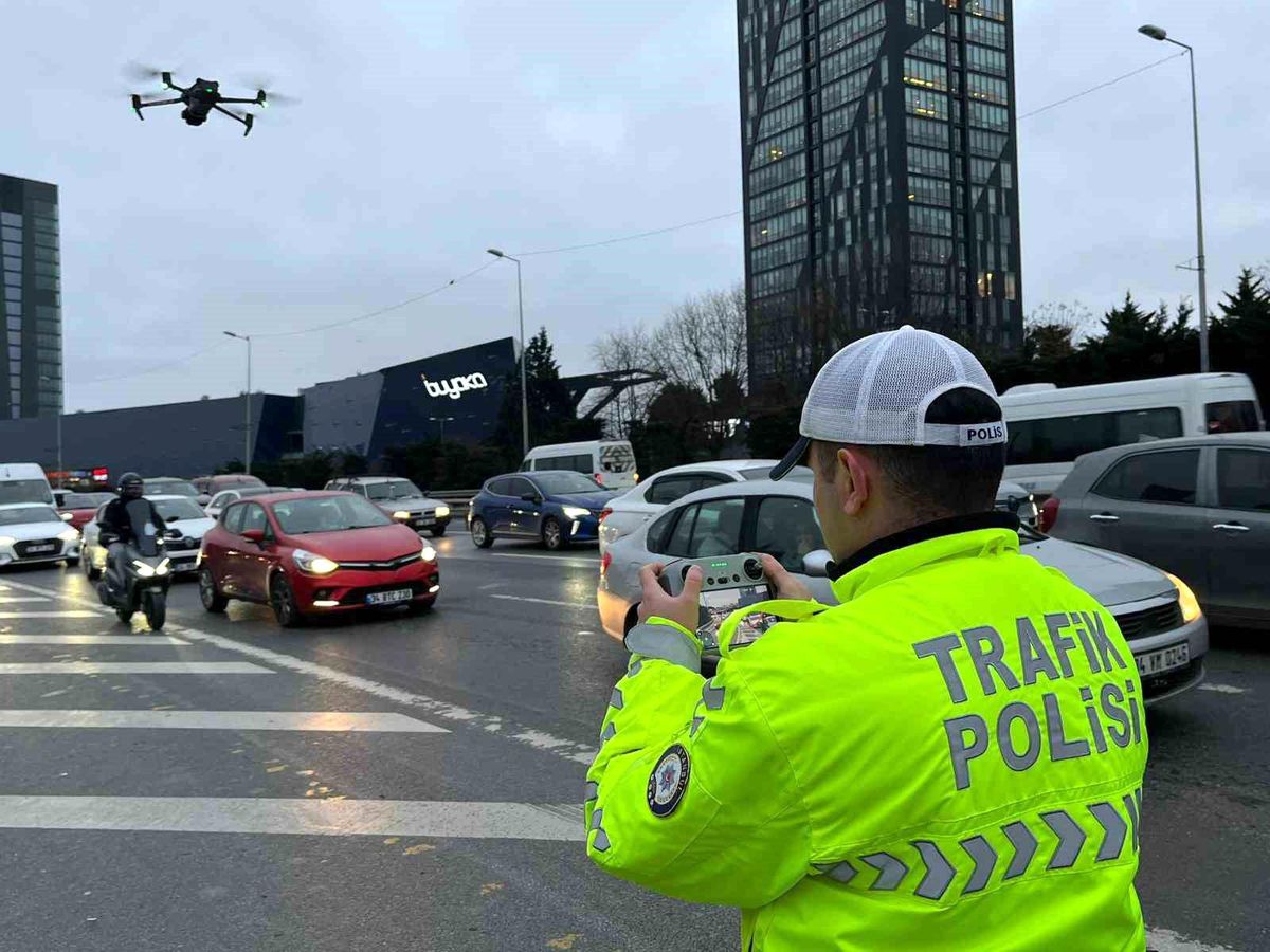 Ümraniye'de dron destekli "kaynak" uygulaması gerçekleştirildi