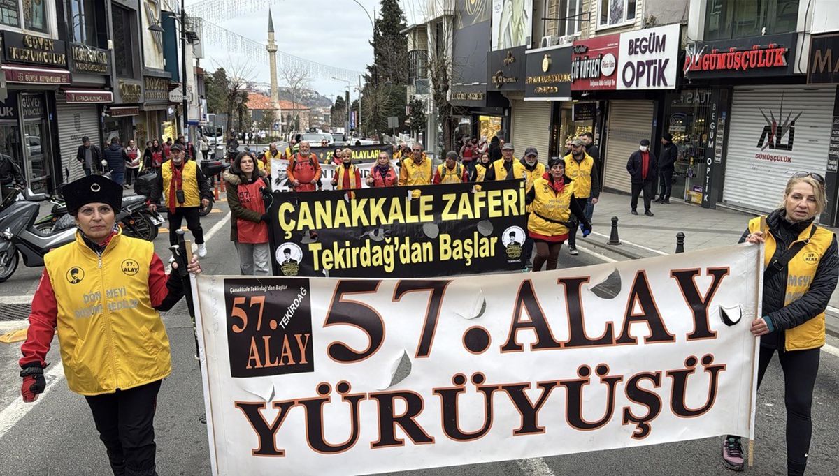 57'nci Alay Vefa Yürüyüşü Tekirdağ'da başladı