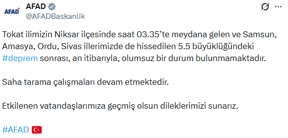 Tokat'ta okullar tatil mi? SON DAKİKA! Deprem sonrası Tokat'ın hangi ilçelerde okullar tatil edildi?