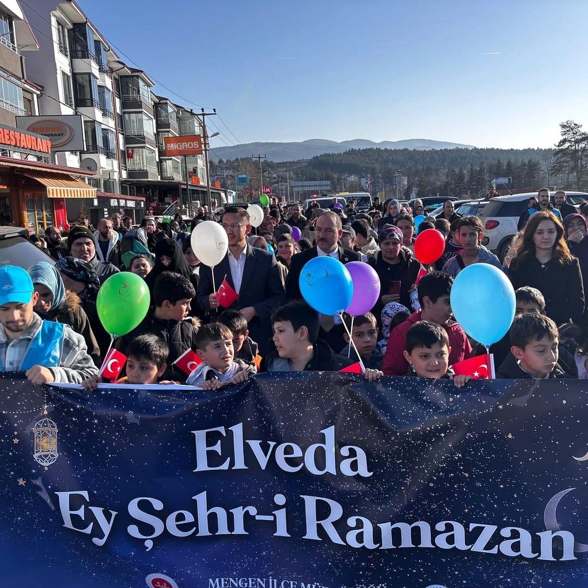 Bolu'da 'Elveda Ramazan' yürüyüşü
