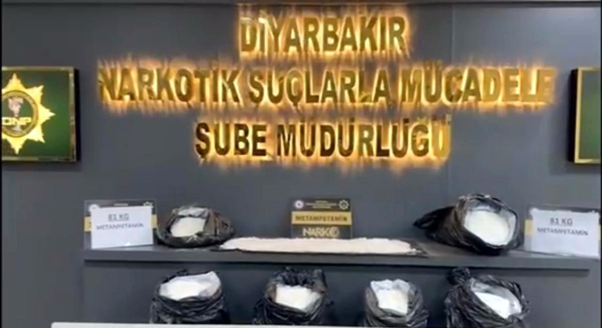 Diyarbakır'da takibe alınan tırda 81 kilo metamfetamin ele geçirildi