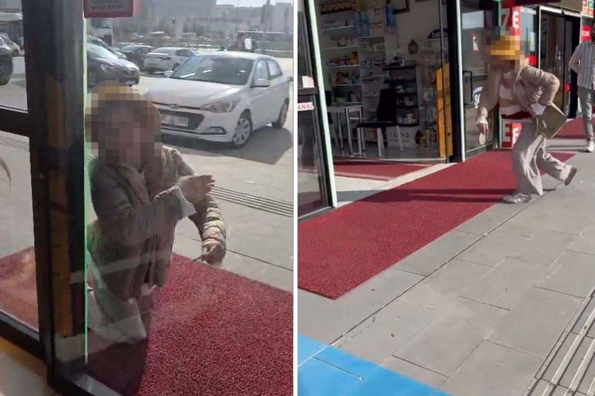 Fark ücretine itiraz eden kadın eczaneye saldırdı!
