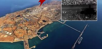 İşte Hark Adası'nın vurulduğu anlar! Üst üste tam 15 patlama