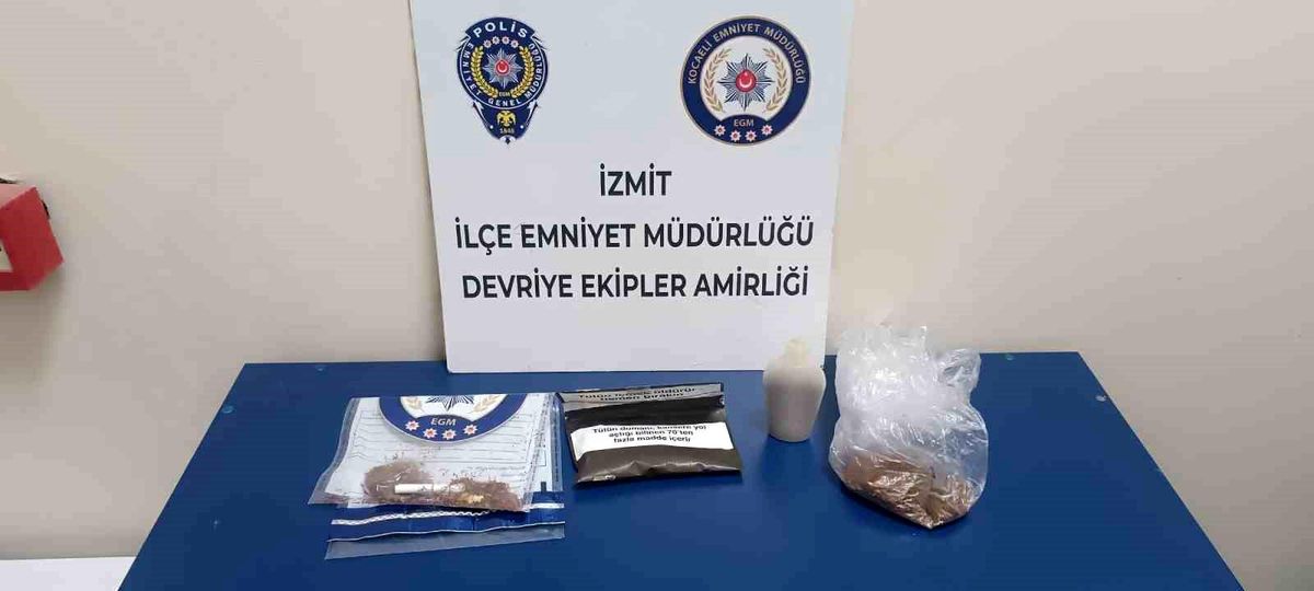 Üst aramasında narkotik madde ele geçirildi