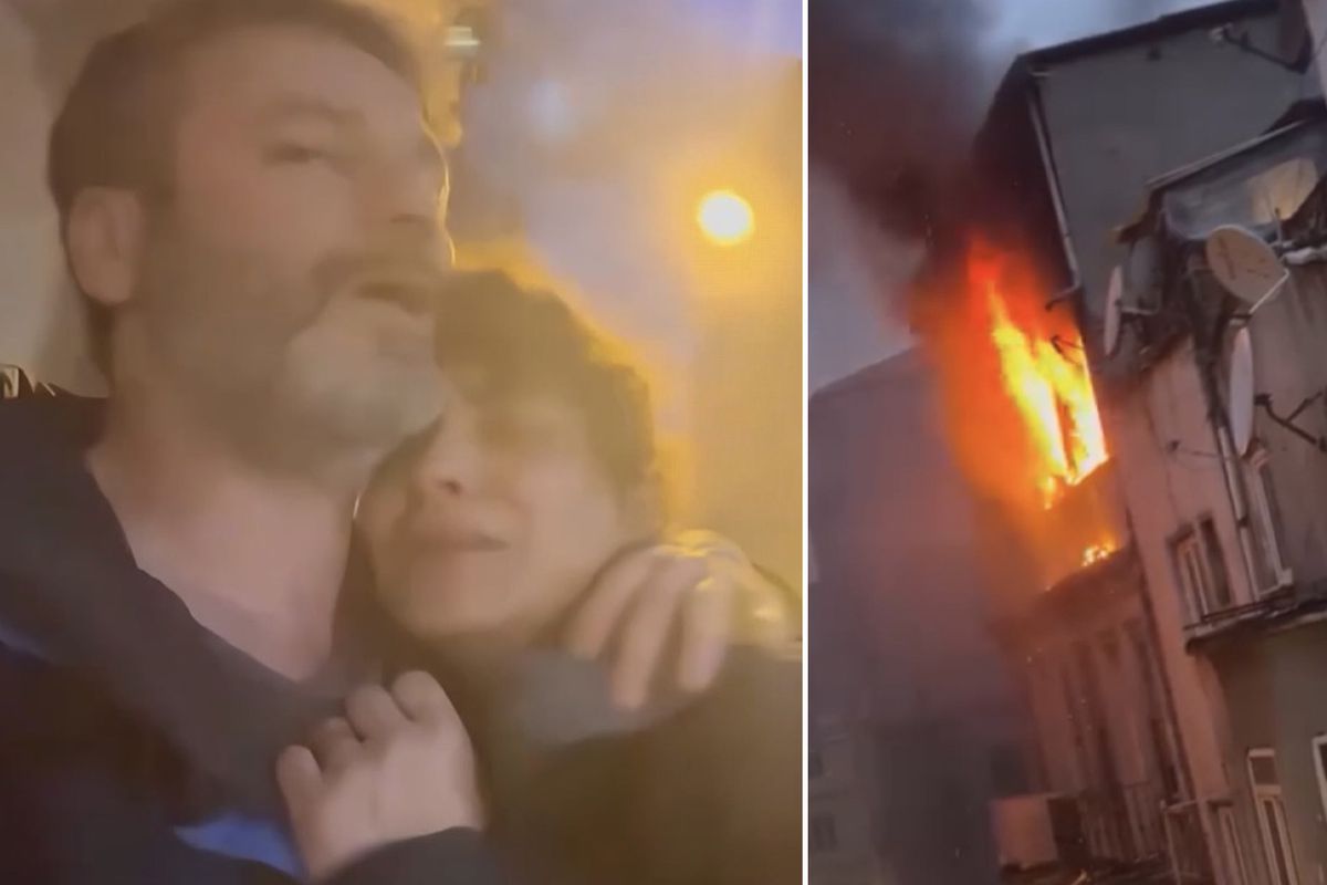 Daire alev alev yandı, ünlü oyuncu son anda kurtuldu: Kedilerimizi alıp hemen çıktık