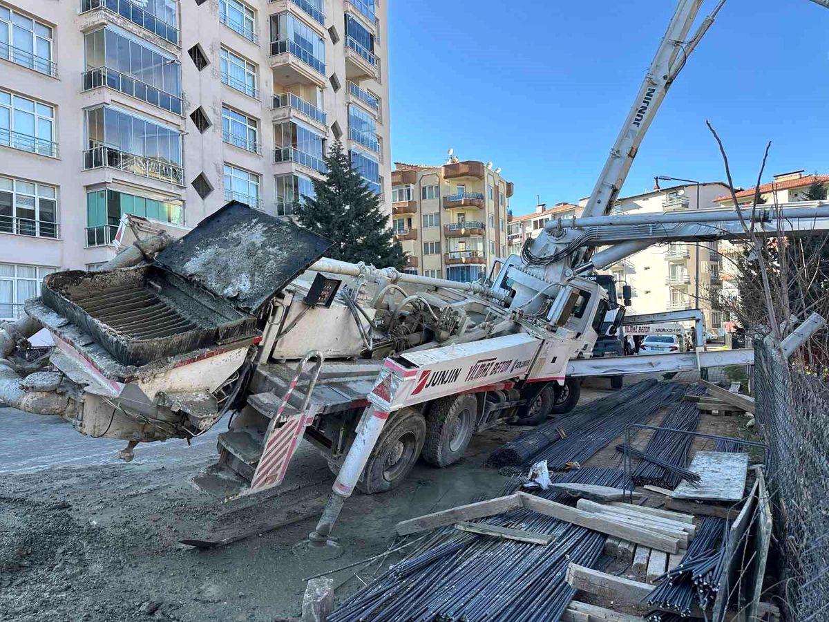 Uşak'taki beton pompası kazasında 3 kişi tutuklandı