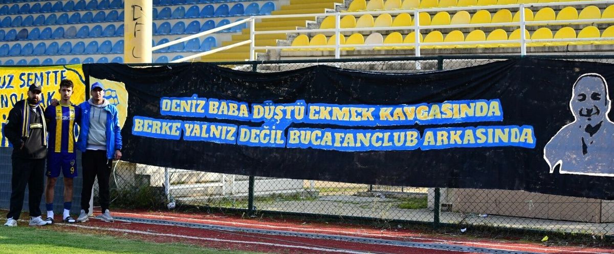 Babasını kaybeden Bucasporlu Berke'ye taraftar morali