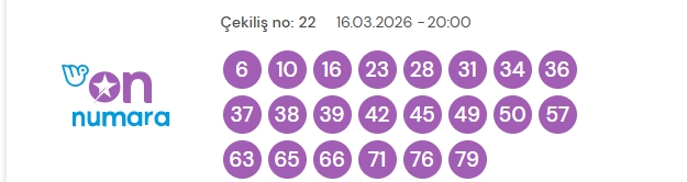On Numara çekiliş sonuçları açıklandı16 Mart Pazartesi! On Numara bugün kazanan numaralar neler?