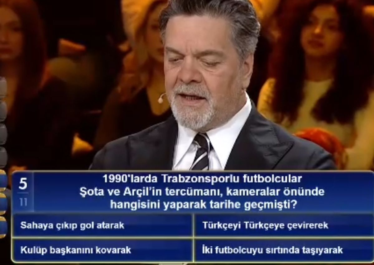 1990'larda Trabzonsporlu futbolcular Şota ve Arçil'in tercümanı, kameralar önünde hangisini yaparak tarihe...