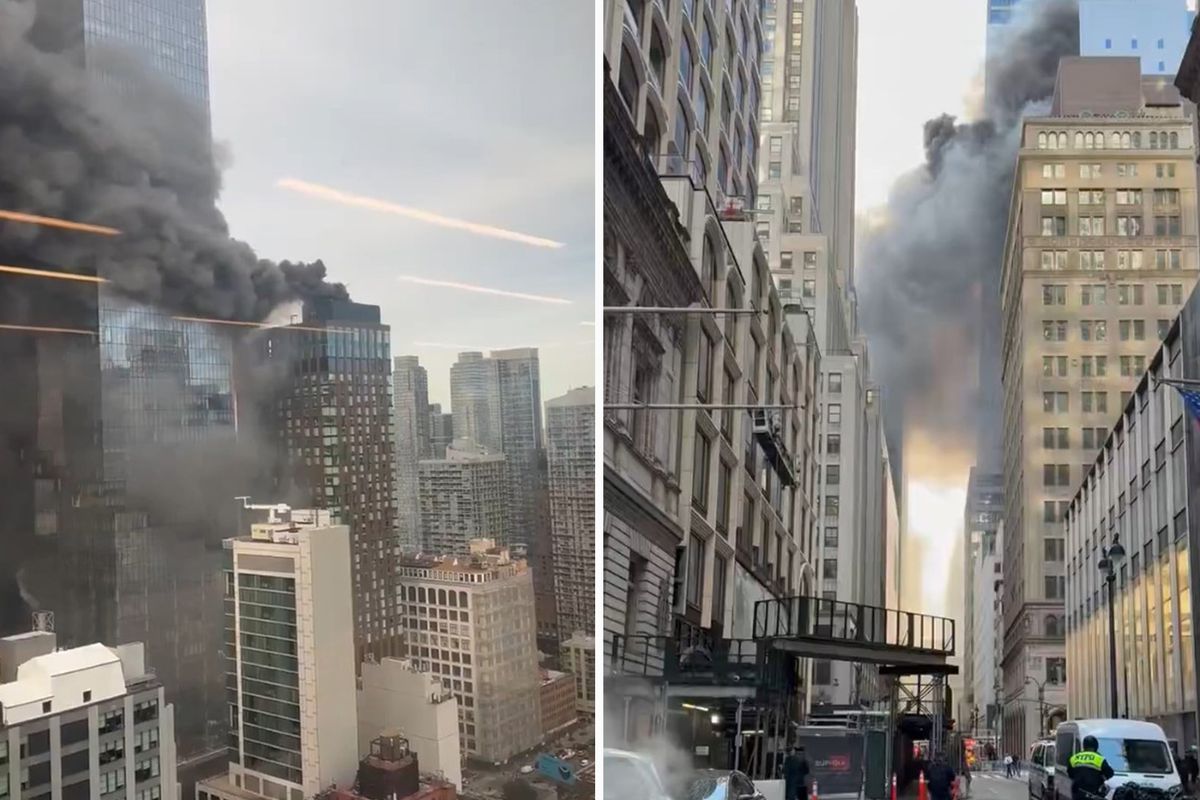ABD'nin Manhattan bölgesinde bir binada yangın çıktı