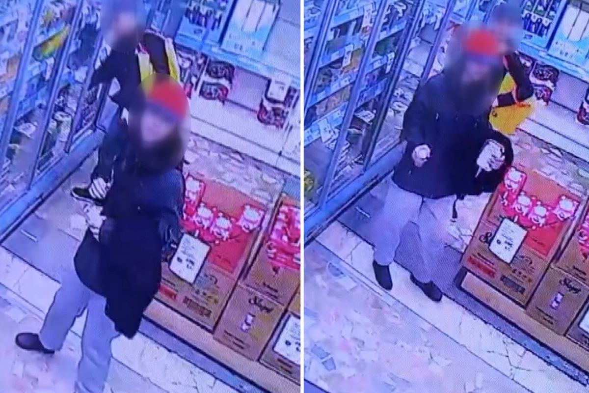 İki çocuğun marketten tereyağı çaldığı anlar kamerada