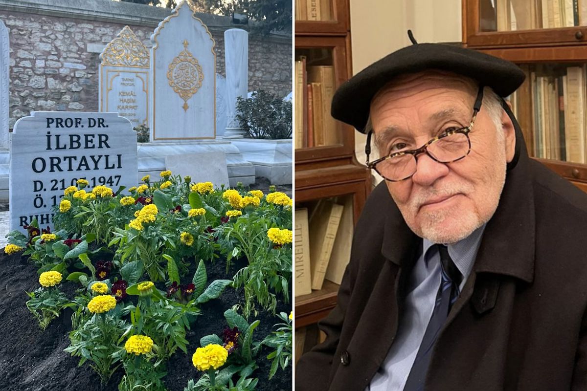 İlber Ortaylı'nın kabrine anavatan toprağı döküldü