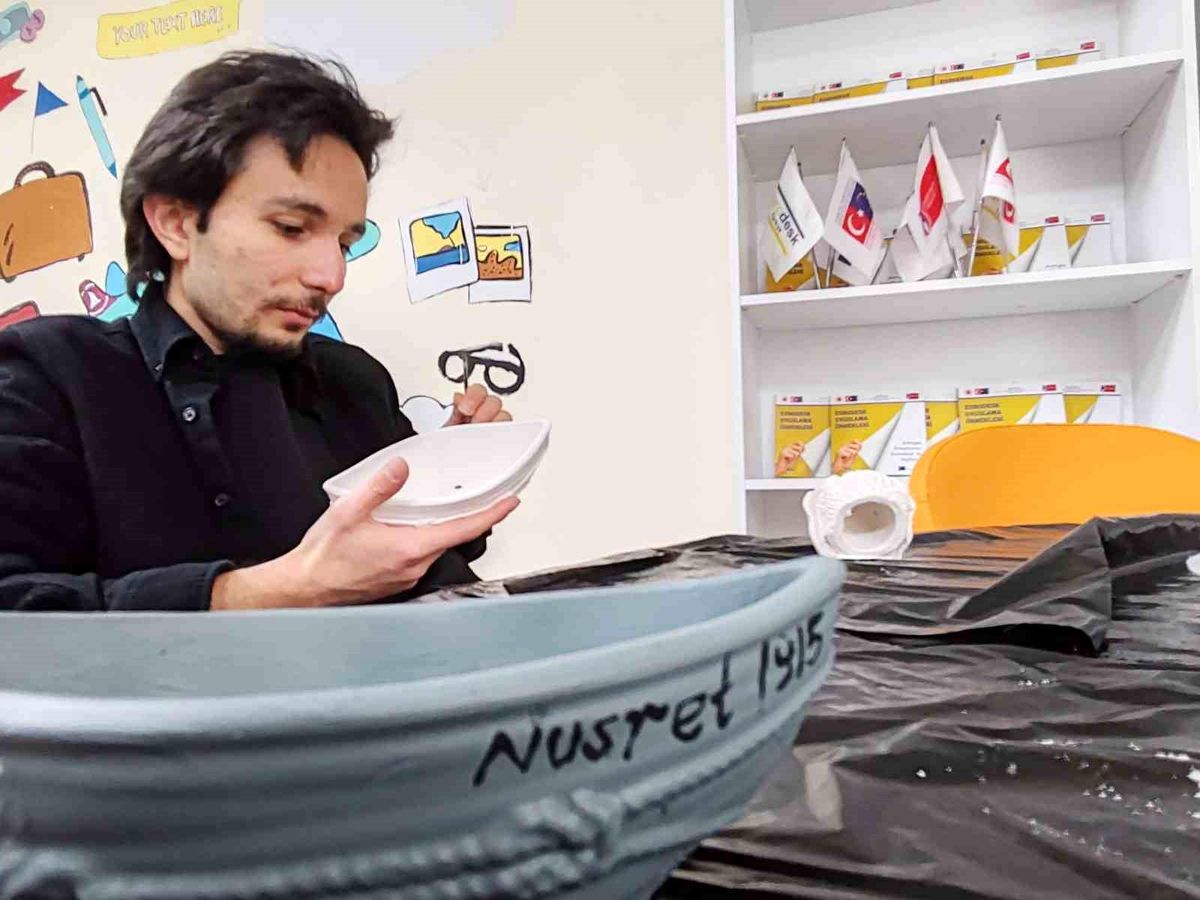 Genç ellerden "Nusret 1915" dokunuşu Menteşe'de seramik atölyesiyle tarih canlandı
