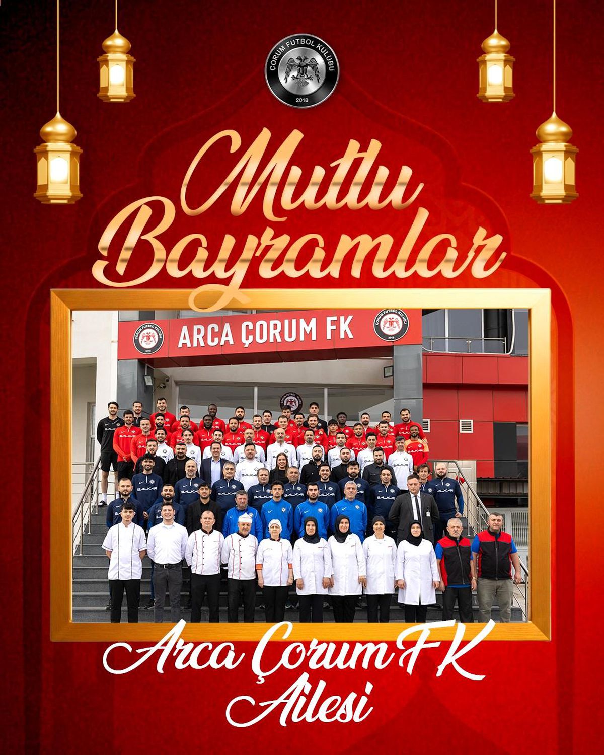Arca Çorum FK'den Ramazan Bayramı mesajı