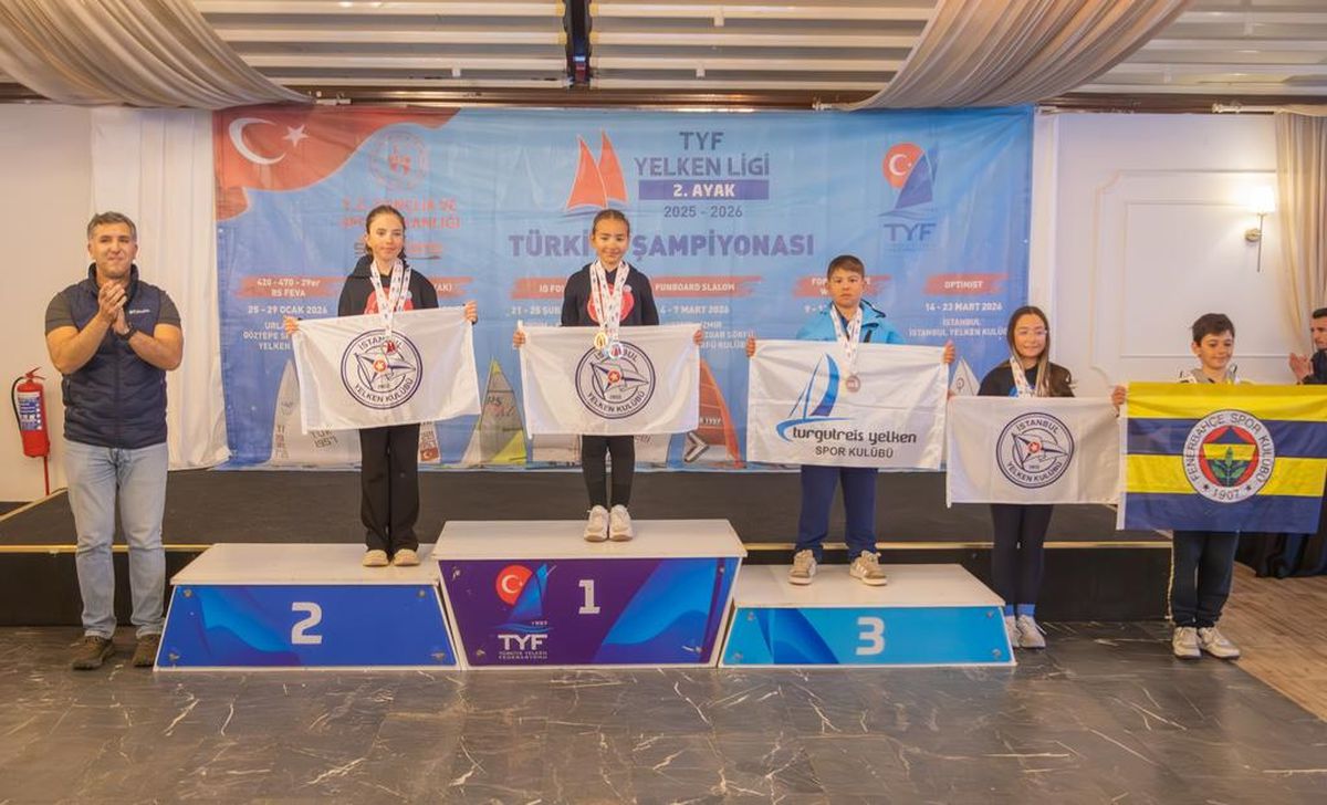 TYF Yelken Ligi 2'nci ayak Optimist Junior Türkiye Şampiyonası tamamlandı