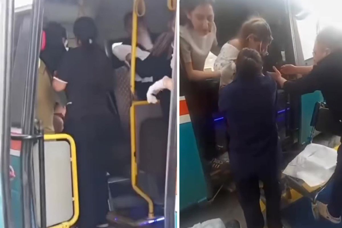 İzmir'de bir kadın dolmuşta doğum yaptı