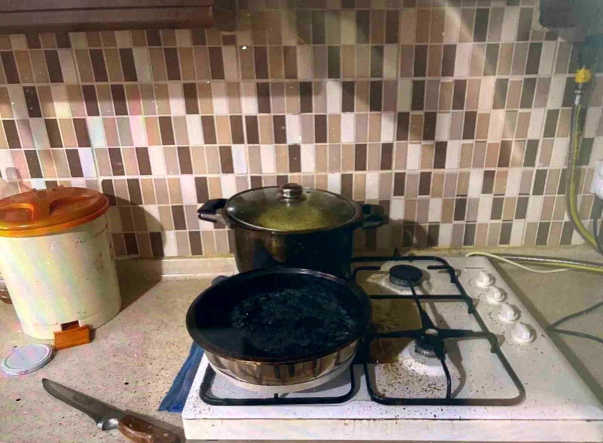 Ocakta unutulan yemek kadının ölümüne neden oldu