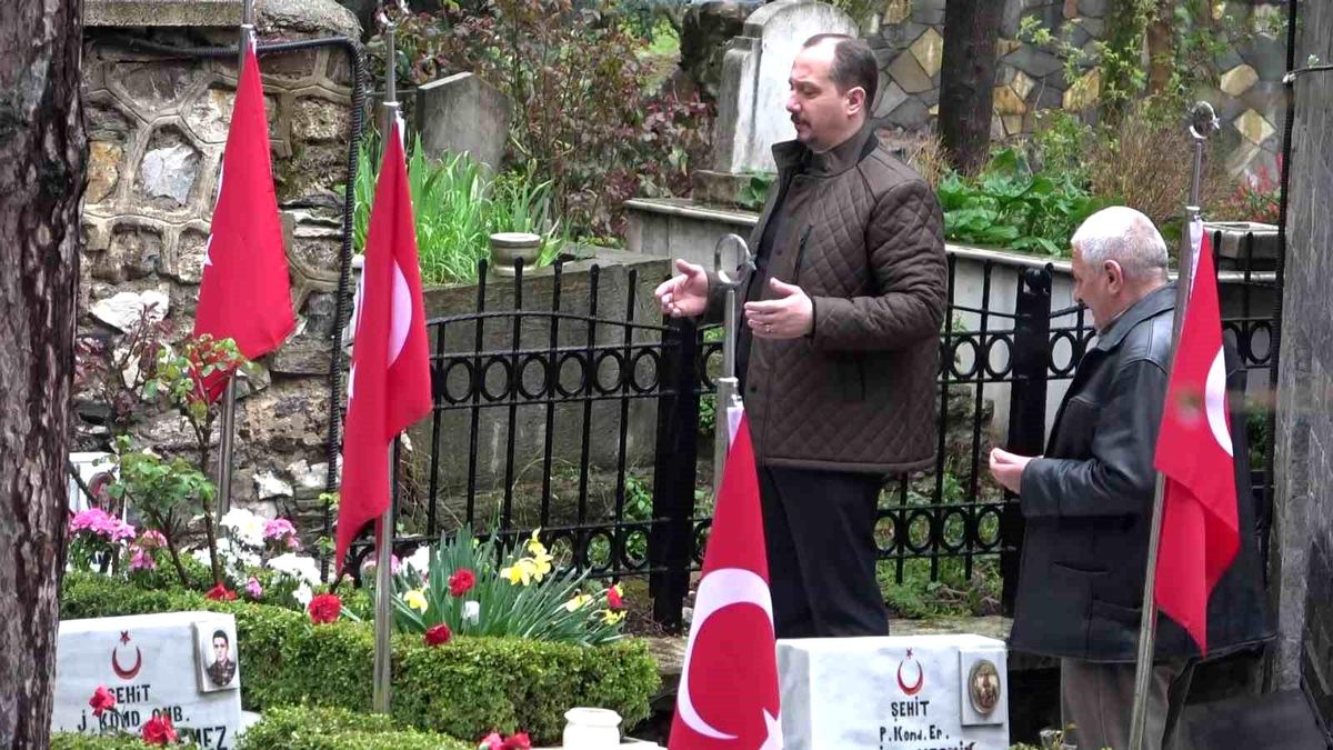 Şehit ailelerinden bayram ziyareti