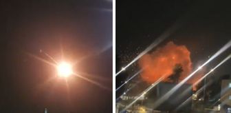 İran'dan İsrail'e füze saldırısı! Nükleer santralin bulunduğu bölgede şiddetli patlama