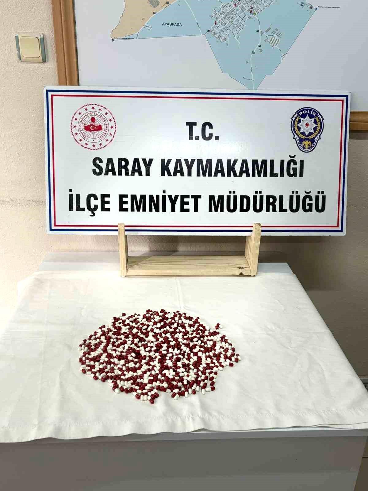 Tekirdağ'da 657 adet uyuşturucu hap ele geçirildi