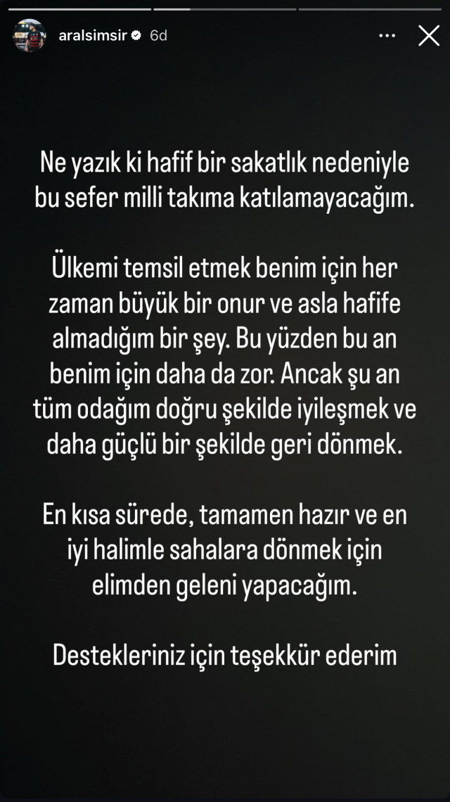 a milli takim da sakatlik kadroda olmayacagini 19682353 7707 m