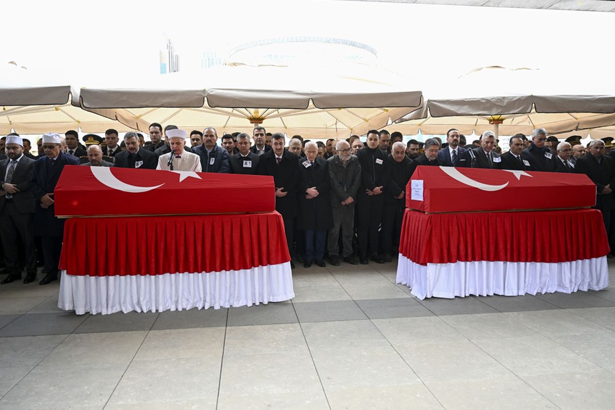Katar'da şehit olan ASELSAN teknisyenleri son yolculuklarına uğurlandı