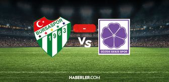 Bursaspor Gebzespor kaç kaç? MAÇ SONUCU! Bursaspor Gebzespor golleri kim attı, canlı maç anlatımı!