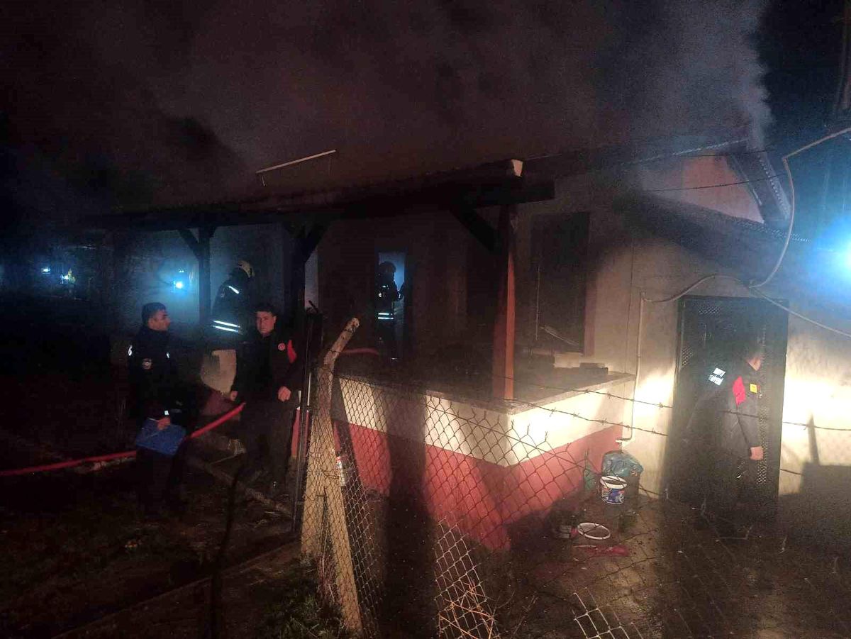 Konya'da bağ evinde yangın paniği