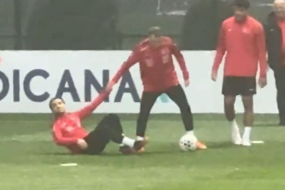 Milli Takım kampına damga vuran görüntü
