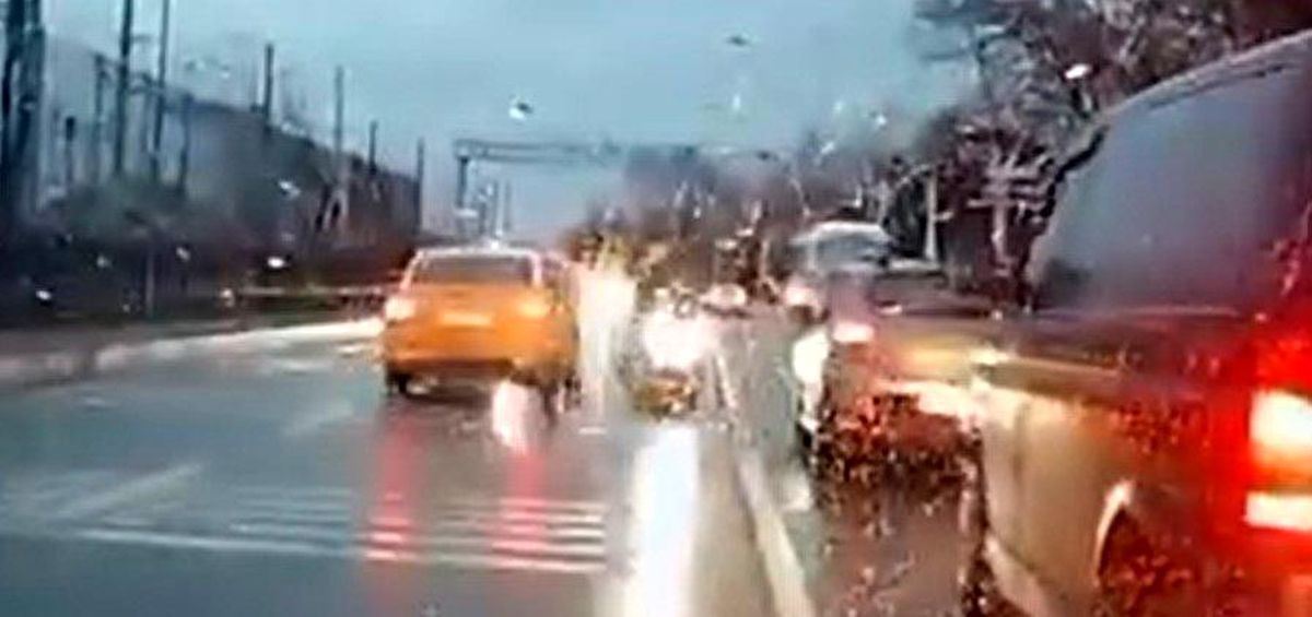 Trafik magandasının ehliyetine el konuldu