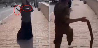 İsrail'de sirenler çalarken bıçaklarla dans eden kadın etkisiz hale getirildi
