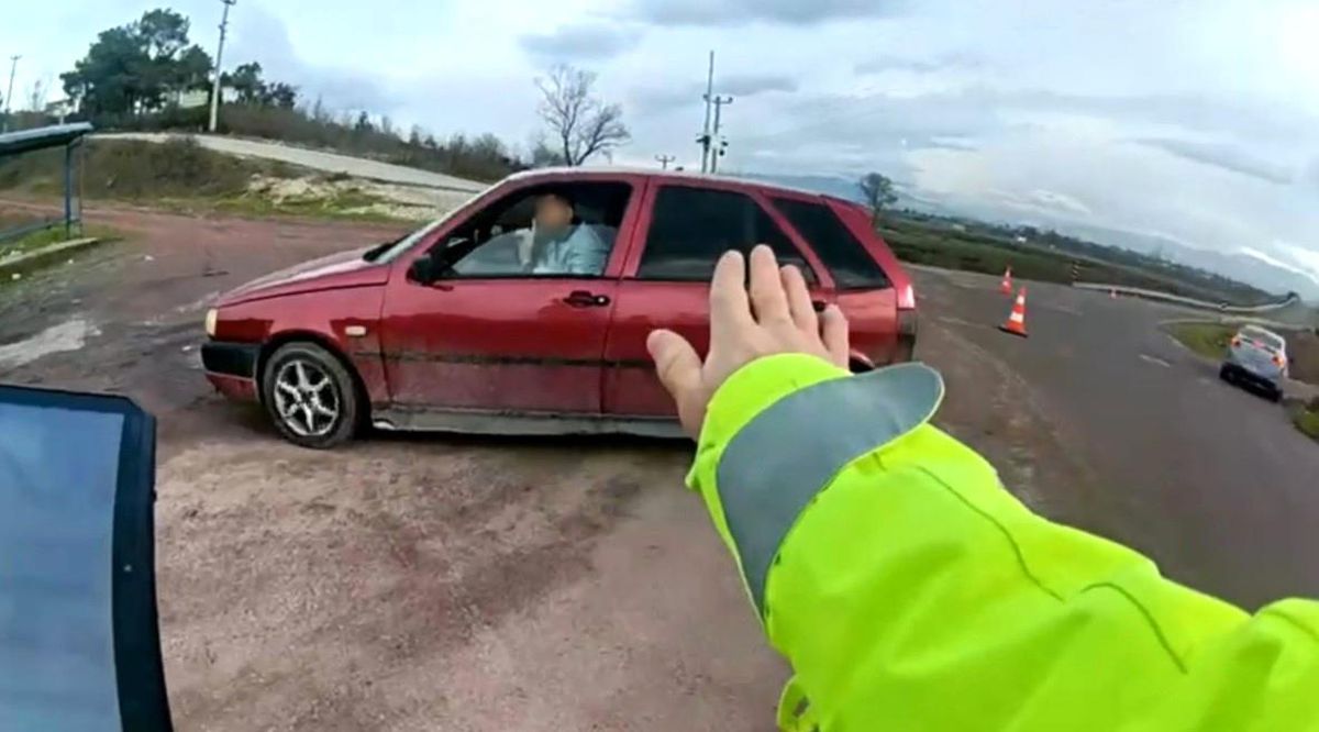 Jandarma uygulamasından kaçtı, tekrar geri döndü