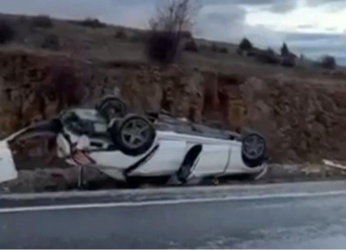 Konya'da otomobil devrildi: 4 yaralı