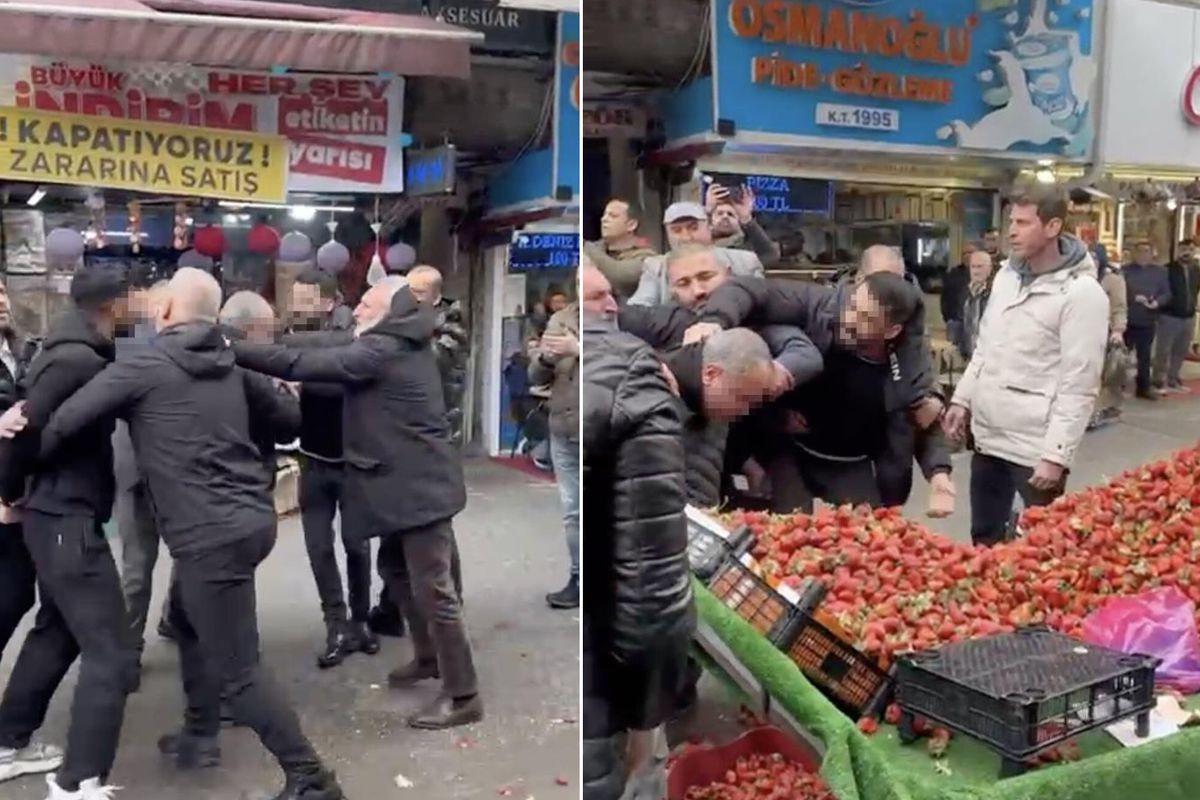 Zabıtaya tekme tokat saldırı! Polis gelene kadar durmadı