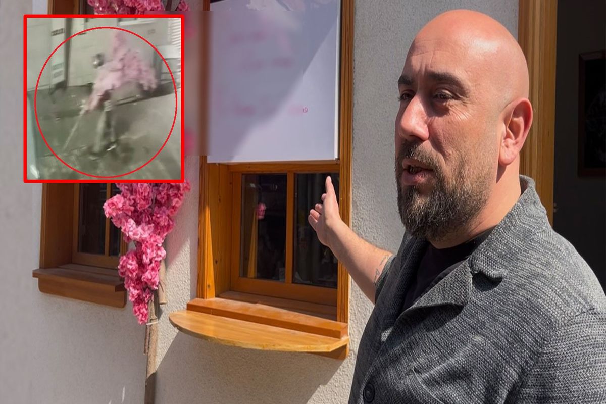 Kafeye asılan yazıyı yanlış anladı, bambaşka bir şeyi sırtlayıp gitti