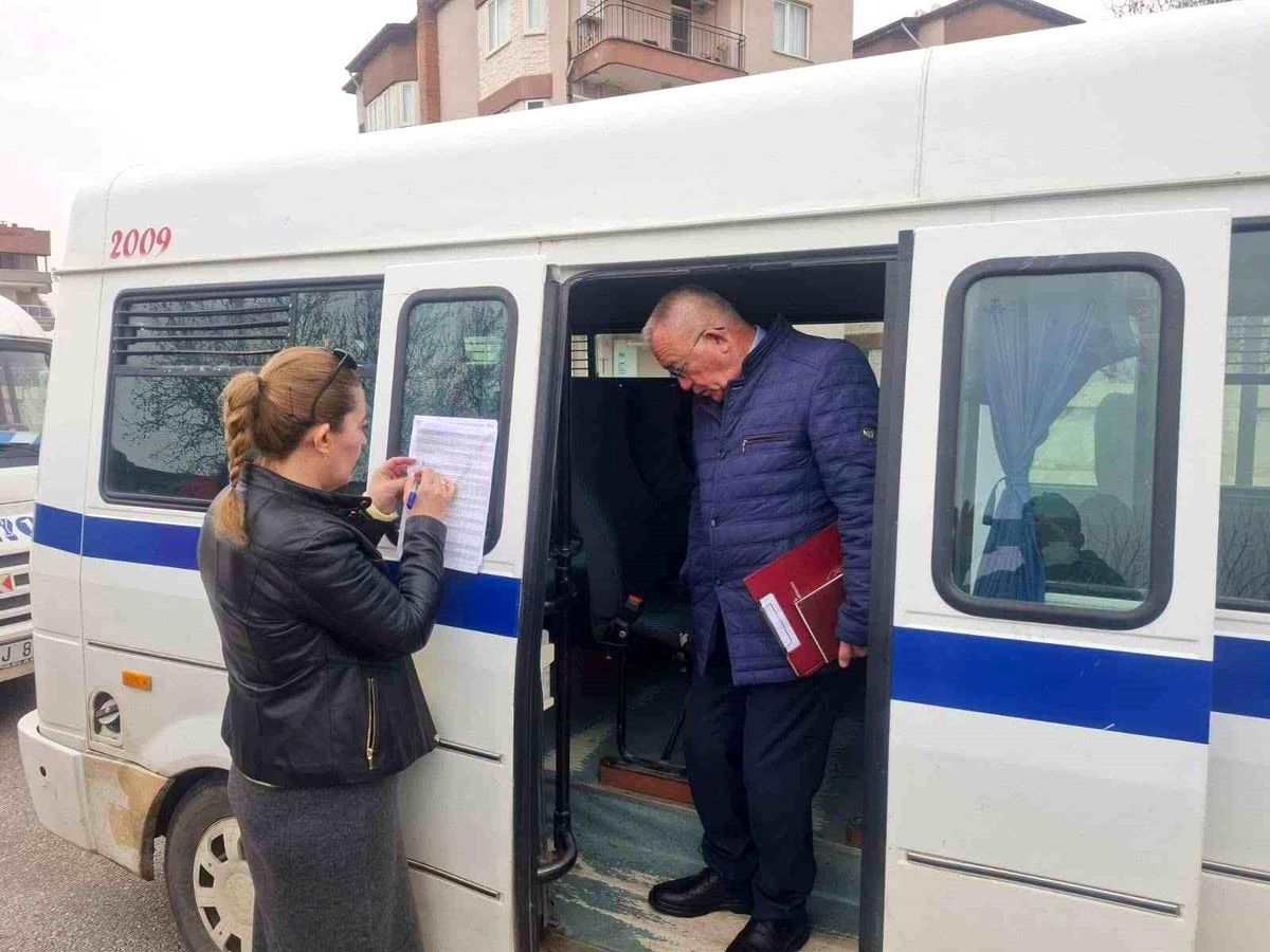 Sarıgöl'de servislere kapsamlı denetim