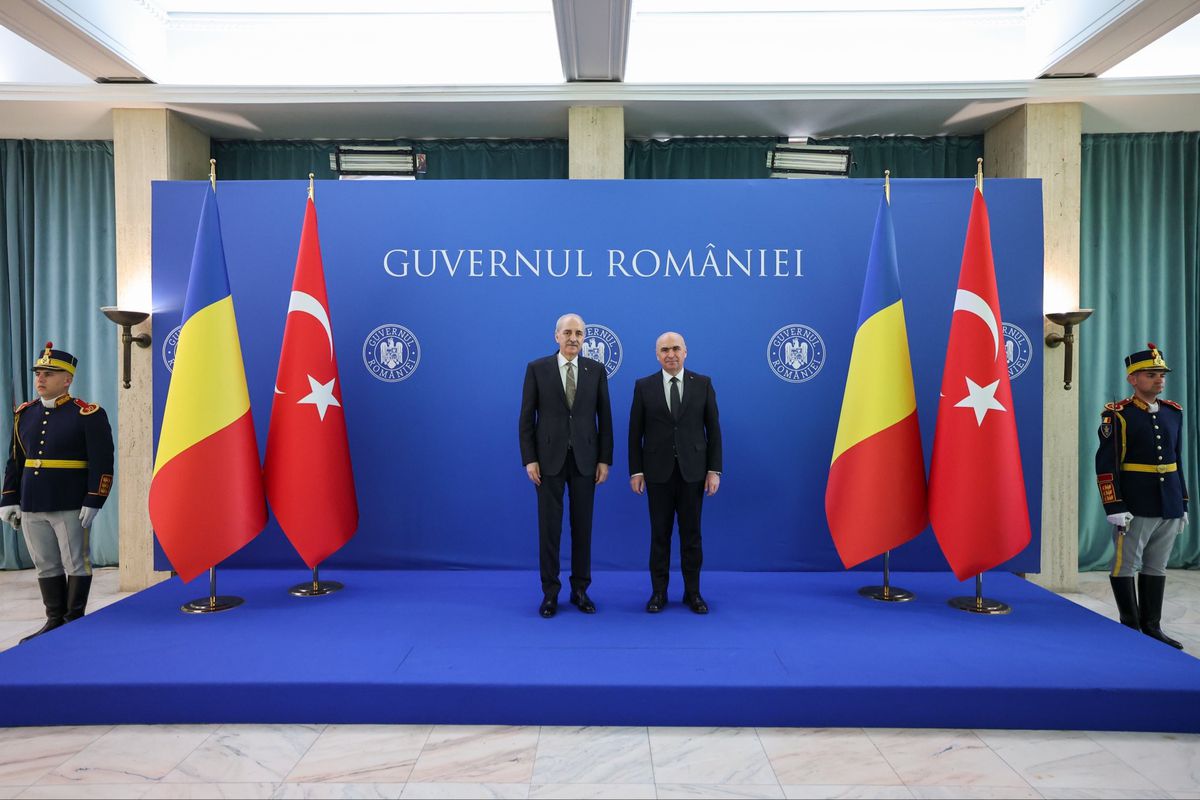 TBMM Başkanı Numan Kurtulmuş, Romanya'da Başbakan Ilie Bolojan ile Görüştü